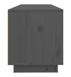 Meuble TV Gris 100x34x40 cm Bois de pin massif