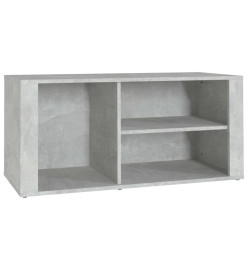 Armoire à chaussures Gris béton 100x35x45 cm Bois d'ingénierie