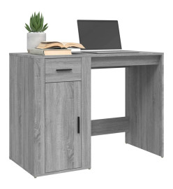 Bureau Sonoma gris 100x49x75 cm Bois d'ingénierie