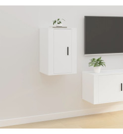 Meubles TV muraux 2 pcs Blanc 40x34,5x60 cm