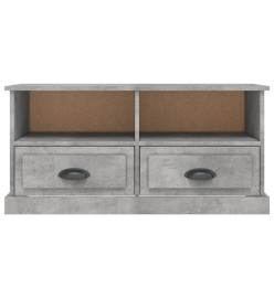 Meuble TV gris béton 93x35,5x45 cm bois d'ingénierie