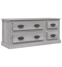 Meuble TV sonoma gris 100x35,5x45 cm bois d'ingénierie