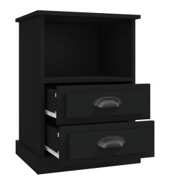 Tables de chevet 2 pcs noir 43x36x60 cm