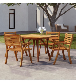 Table de jardin 110x110x75 cm Bois d'acacia solide