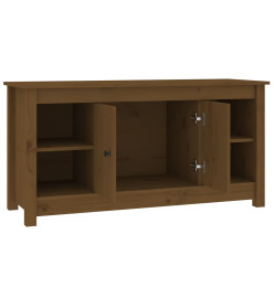 Meuble TV Marron miel 103x36,5x52 cm Bois de pin massif