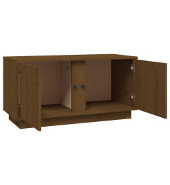 Meuble TV Marron miel 80x35x40,5 cm Bois de pin massif