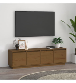 Meuble TV Marron miel 156x37x45 cm Bois de pin massif