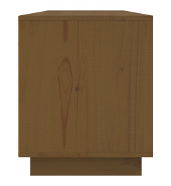 Meuble TV Marron miel 156x37x45 cm Bois de pin massif