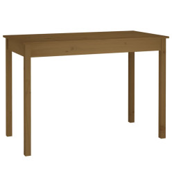 Table à manger Marron miel 110x55x75 cm Bois massif de pin