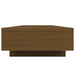 Support de moniteur Marron miel 100x27x14 cm Bois de pin solide