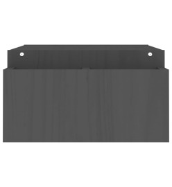 Support de moniteur Gris 100x27,5x15 cm Bois de pin solide