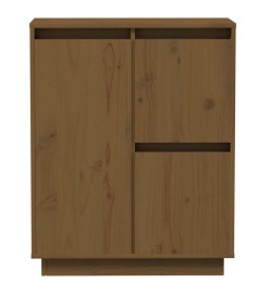 Buffet Marron miel 60x34x75 cm Bois massif de pin