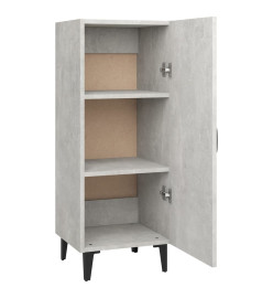 Buffet Gris béton 34,5x34x90 cm Bois d'ingénierie