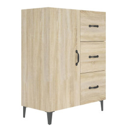 Buffet chêne sonoma 69,5x34x90 cm bois d'ingénierie