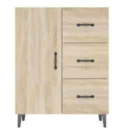 Buffet chêne sonoma 69,5x34x90 cm bois d'ingénierie