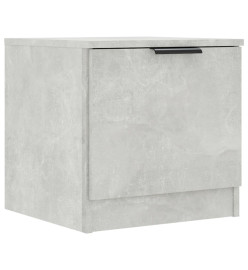 Tables de chevet 2 pcs Gris béton 40x39x40 cm