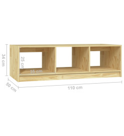 Table basse 110x50x34 cm Bois de pin massif