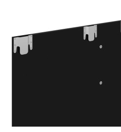 Meuble TV mural Noir brillant 102x23,5x90 cm Aggloméré