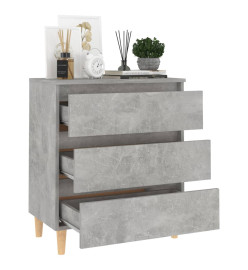 Buffet Gris béton 60x35x69 cm Aggloméré