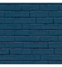 Good Vibes Papier peint Brick Wall Bleu