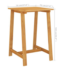 Ensemble de bar de jardin 5 pcs Marron