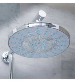 SCHÜTTE Pomme de douche avec éclairage LED GALAXIS chrome