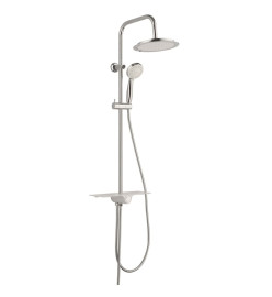 SCHÜTTE Ensemble de douche au-dessus de tête AQUASTAR blanc-chrome