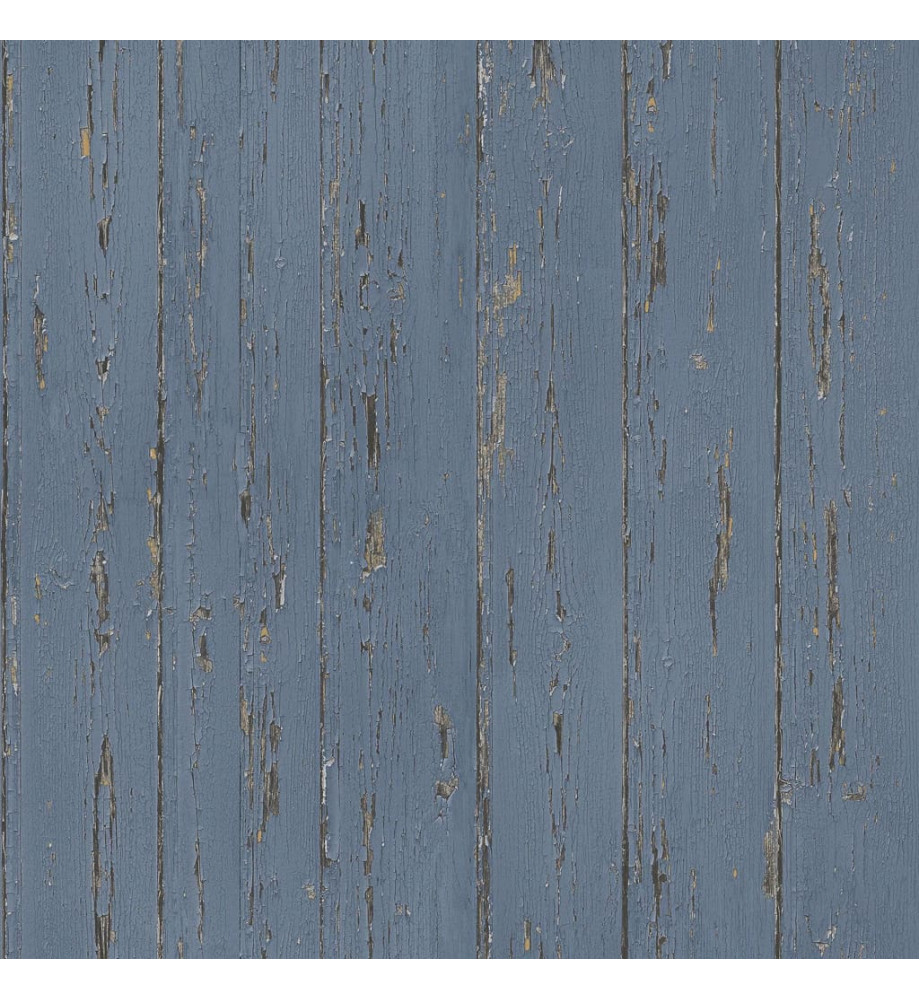 Homestyle Papier peint Old Wood Bleu