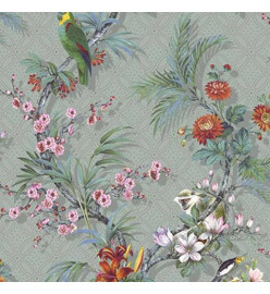 DUTCH WALLCOVERINGS Papier peint Tropical Gris