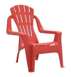 Chaises de jardin pour enfants lot de 2 rouge 37x34x44 cm PP