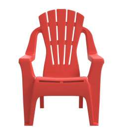 Chaises de jardin pour enfants lot de 2 rouge 37x34x44 cm PP