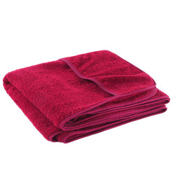 Serviettes de plage 2 pcs bordeaux 75x200 cm tissu 400 GSM