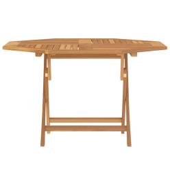 Table pliable de jardin 120x120x75 cm bois massif de teck