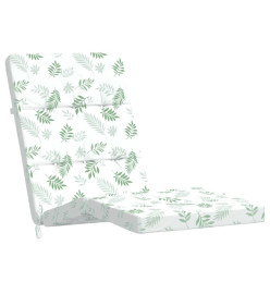 Coussins de chaise longue lot de 2 motif de feuilles