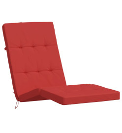 Coussins de chaise longue lot de 2 rouge tissu oxford