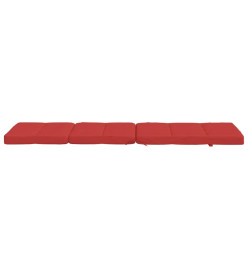 Coussins de chaise longue lot de 2 rouge tissu oxford