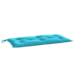 Coussins de banc de jardin lot de 2 turquoise 100x50x7 cm tissu