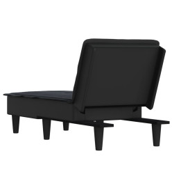 Chaise longue noir tissu