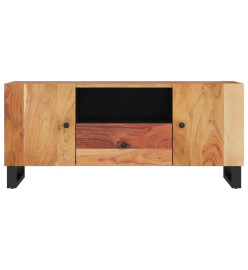 Meuble TV 105x33,5x46 cm bois d'acacia solide et d'ingénierie