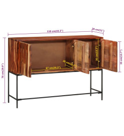 Buffet 110x28x76 cm bois massif d'acacia