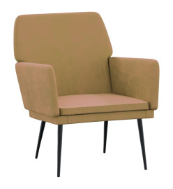 Fauteuil Marron 62x79x79 cm Velours