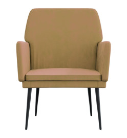 Fauteuil Marron 62x79x79 cm Velours