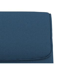 Banc Bleu 100x64x80 cm Tissu