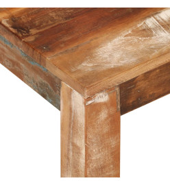 Table basse 55x55x35 cm Bois de récupération massif