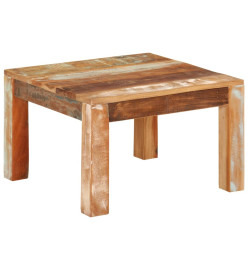 Table basse 55x55x35 cm Bois de récupération massif