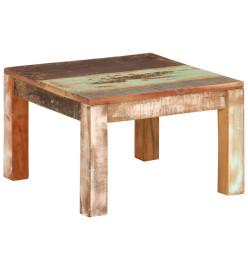 Table basse 55x55x35 cm Bois de récupération massif