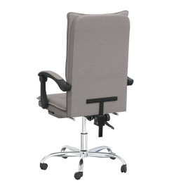 Fauteuil inclinable de bureau Taupe Tissu