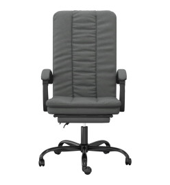 Fauteuil inclinable de bureau Gris foncé Tissu