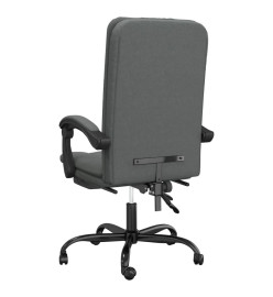 Fauteuil inclinable de bureau Gris foncé Tissu