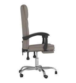 Fauteuil inclinable de bureau Taupe Tissu